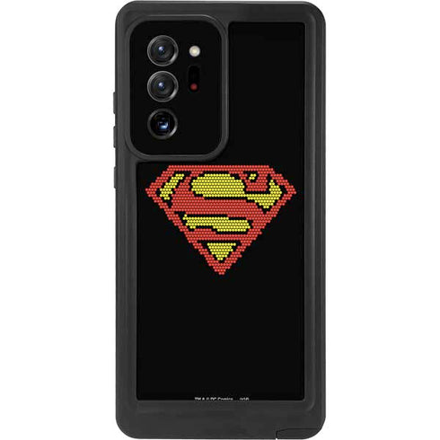 DC Comics Superman Logo Pixels Galaxy Note20 Ultra 5G Waterproof Case